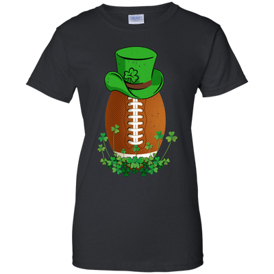 Shamrock Football Leprechaun St Patricks Day-T-Shirt & Hoodie-Women's T-Shirt-Black
