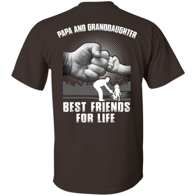 Papa And Granddaughter Best Friends For Life-T-Shirt & Hoodie-Classic T-Shirt-Dark Chocolate