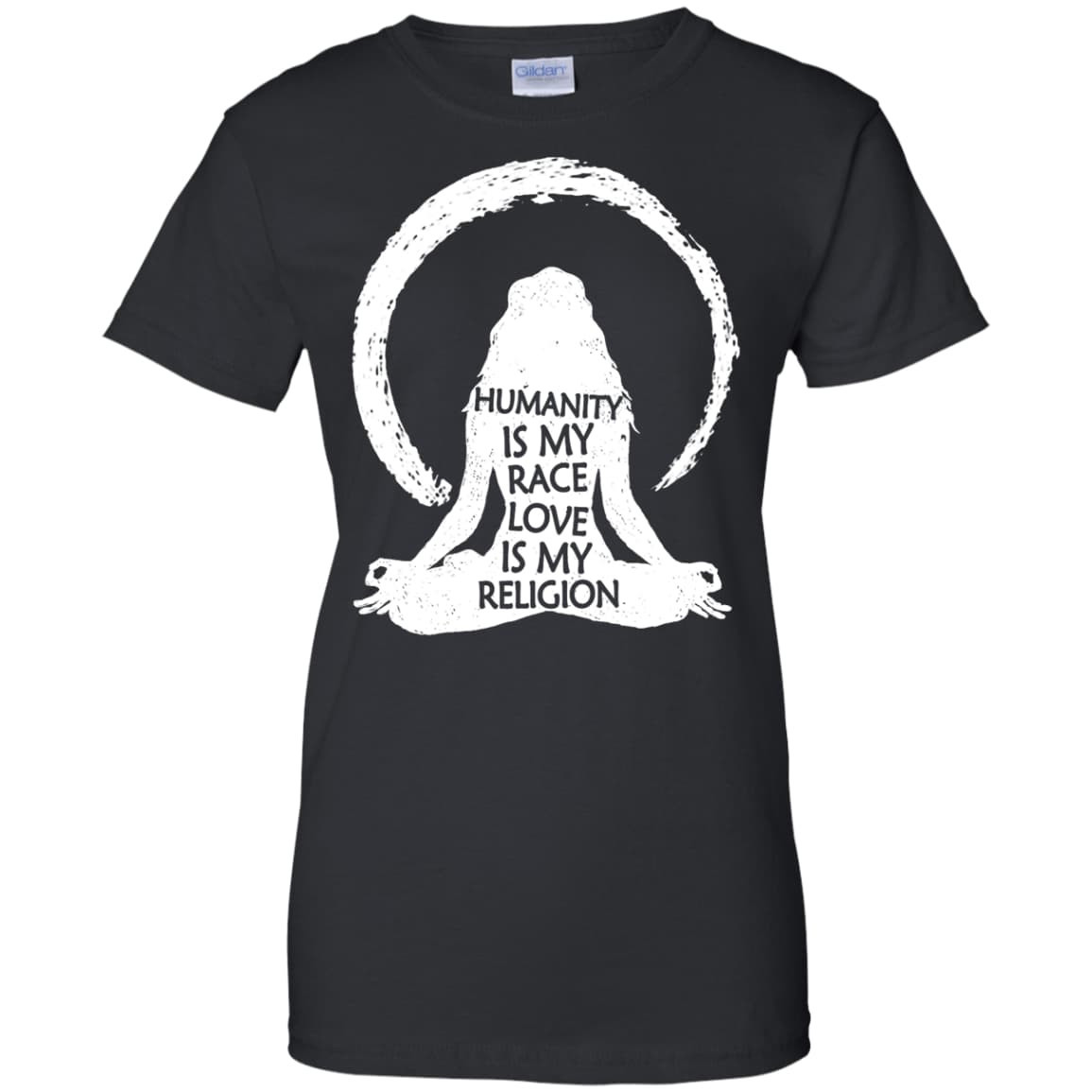 Humanity Is My Race Love Is My Religion-T-Shirt & Hoodie-Women's T-Shirt-Black