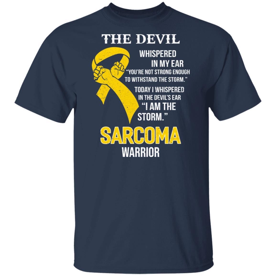 I Am The Storm Support Sarcoma Awareness-T-Shirt & Hoodie-Classic T-Shirt-Navy