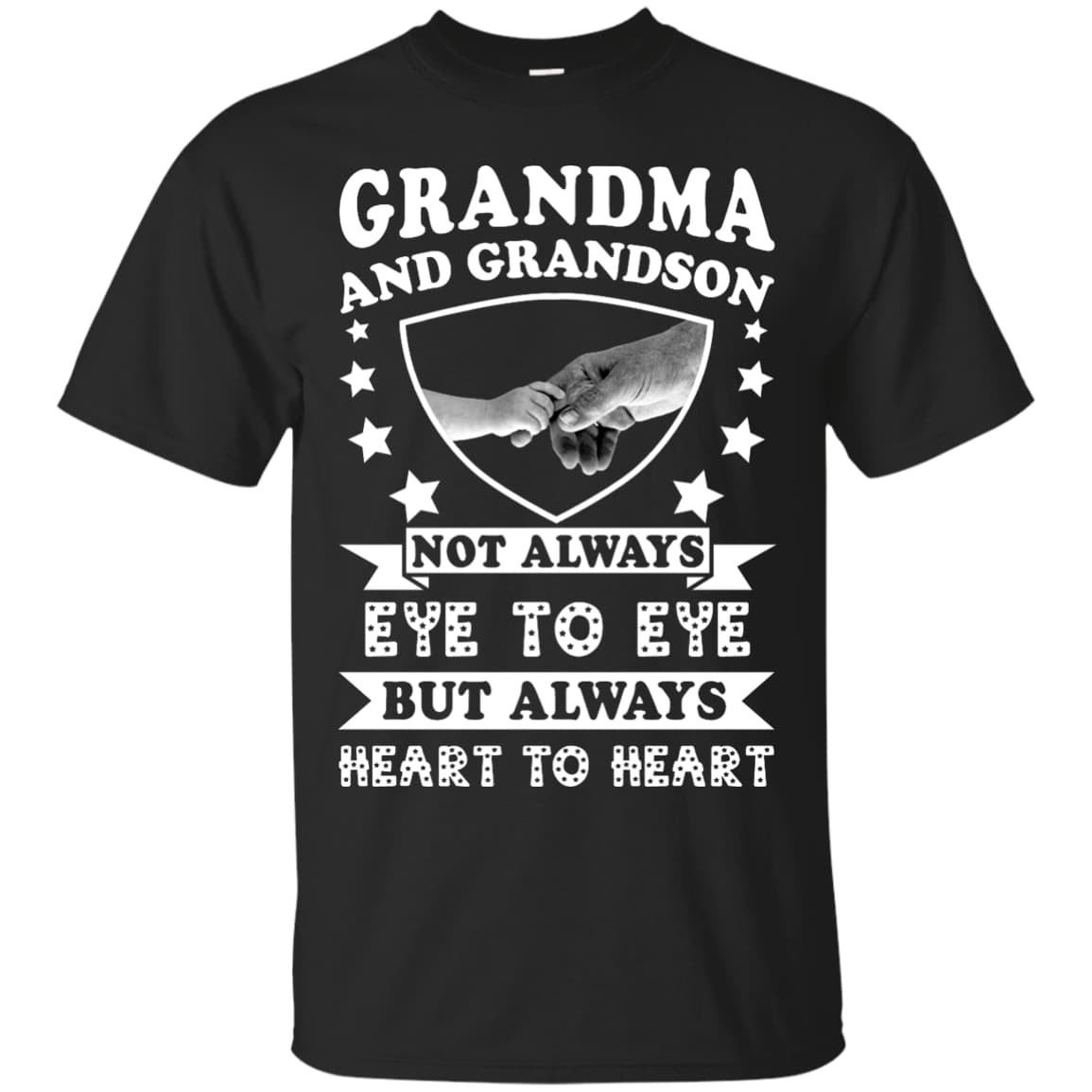 Grandma And Grandson Not Always Eye To Eye-T-Shirt & Hoodie-Classic T-Shirt-Black