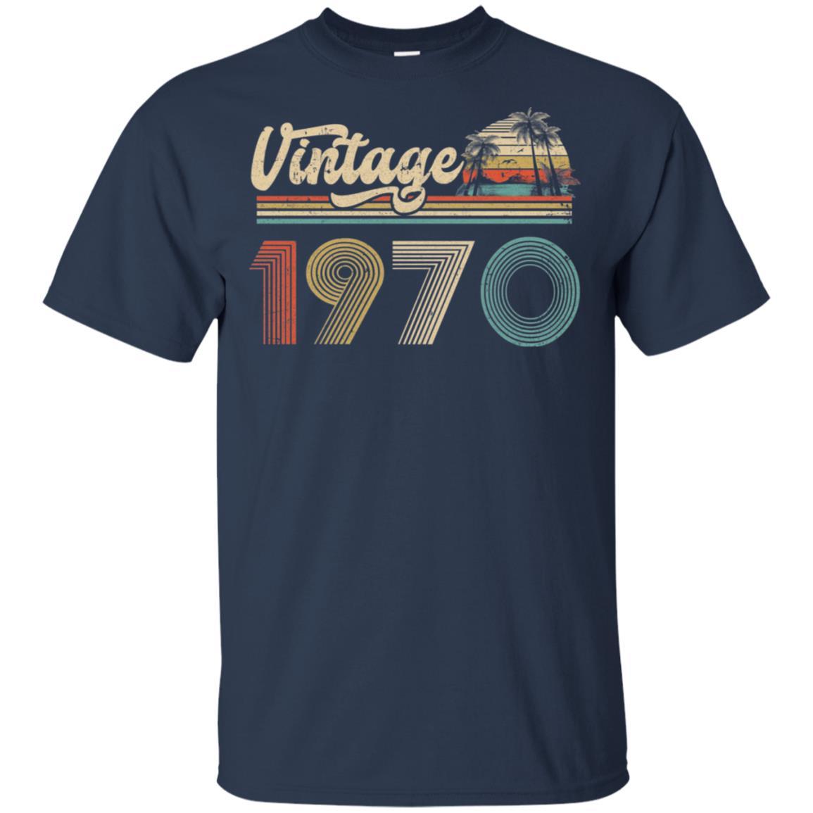 51th Birthday Gift Vintage 1970 Classic-T-Shirt & Hoodie-Classic T-Shirt-Navy
