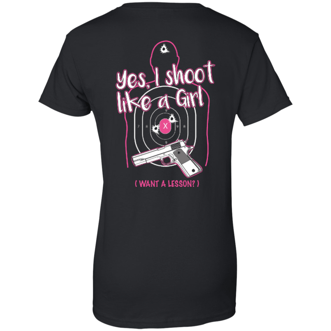 I Shoot Like A Girl-T-Shirt & Hoodie-Women's T-Shirt-Black
