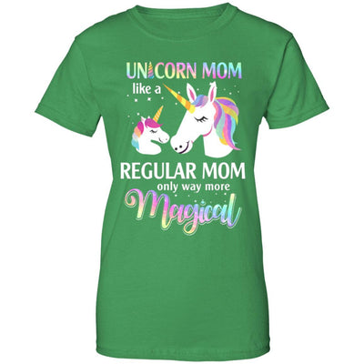 Mamacorn Unicorn Mom Like A Regular Mom Mothers Day-T-Shirt & Hoodie-Women's T-Shirt-Irish Green