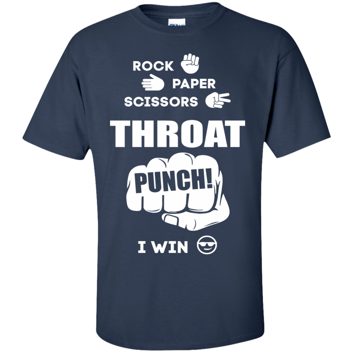 Throat Punch - I Win-T-Shirt & Hoodie-Classic T-Shirt-Navy