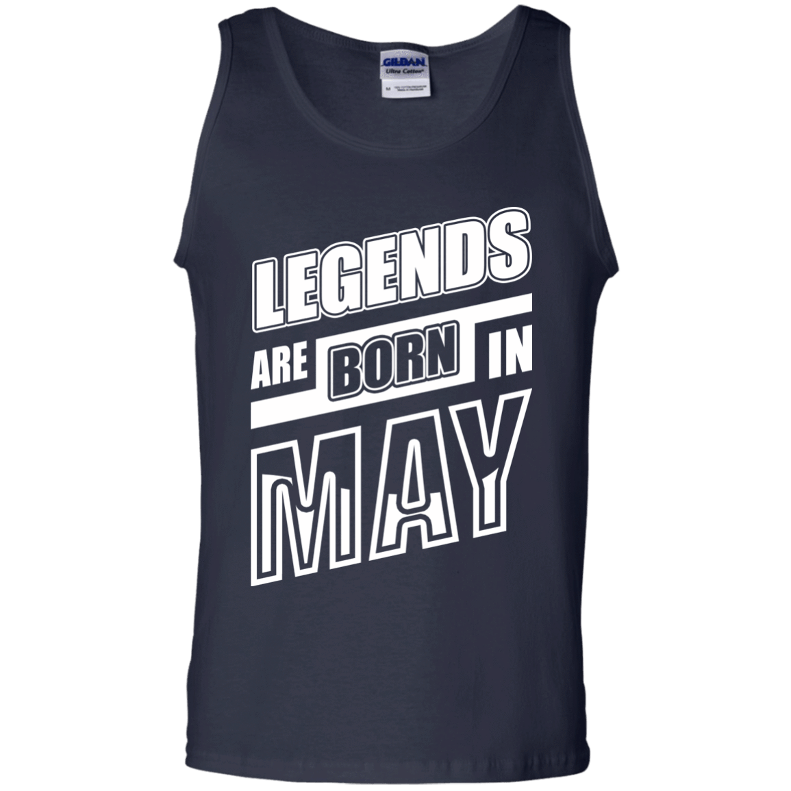 Legends are born in MAY-T-Shirt & Hoodie-Unisex Tank-Navy