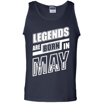 Legends are born in MAY-T-Shirt & Hoodie-Unisex Tank-Navy
