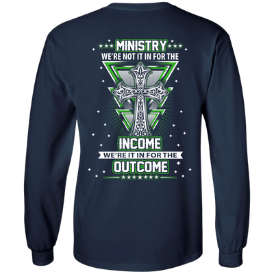 Ministy In It For The Outcome-T-Shirt & Hoodie-Long Sleeve T-Shirt-Navy