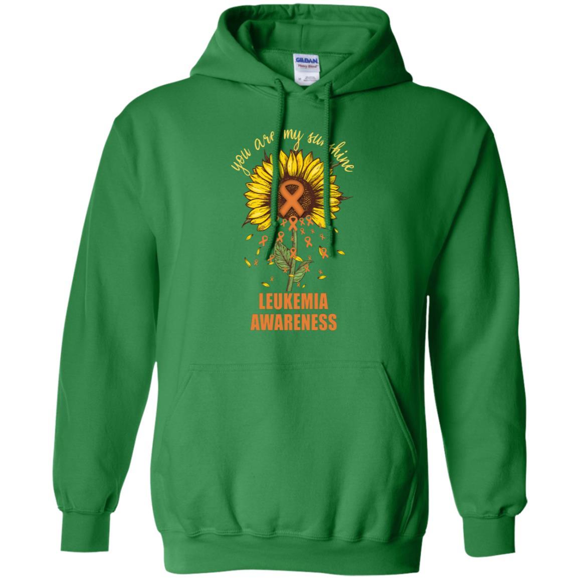 You Are My Sunshine Leukemia Awareness-T-Shirt & Hoodie-Pullover Hoodie-Irish Green