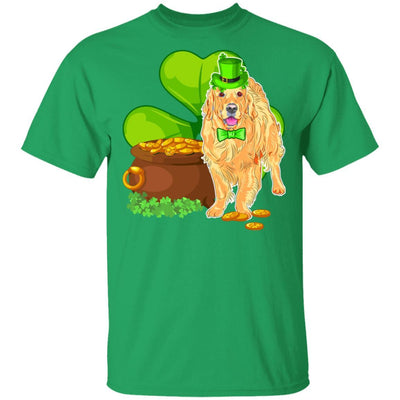 Golden Retriever St Patrick's Day Irish Dog Lover Funny Gifts-T-Shirt & Hoodie-Classic T-Shirt-Irish Green