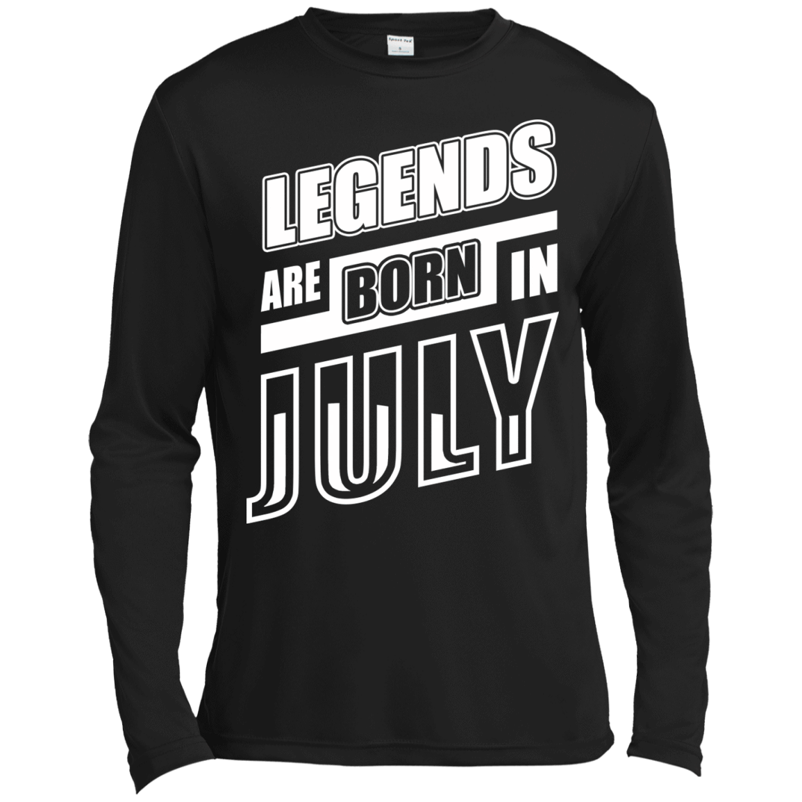 Legends are born in JULY-T-Shirt & Hoodie-Long Sleeve T-Shirt-Black