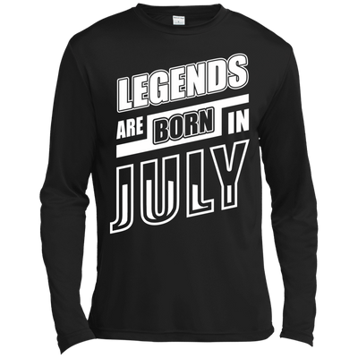 Legends are born in JULY-T-Shirt & Hoodie-Long Sleeve T-Shirt-Black