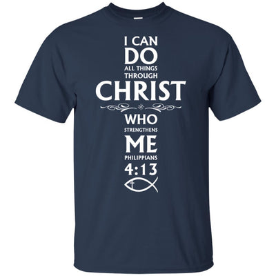 I Can Do All Things Philippians 4:13 Christian Gifts-T-Shirt & Hoodie-Classic T-Shirt-Navy