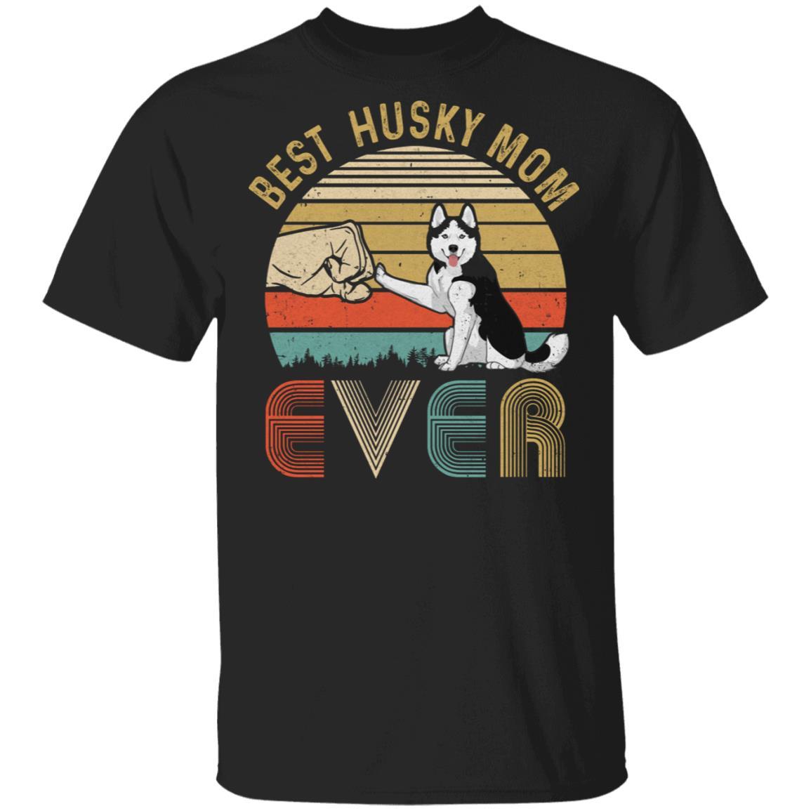 Vintage Best Husky Mom Ever Bump Fit Funny Mom Gifts