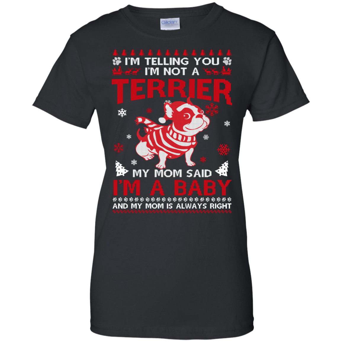I'm Telling You I'm Not A Terrier-T-Shirt & Hoodie-Women's T-Shirt-Black