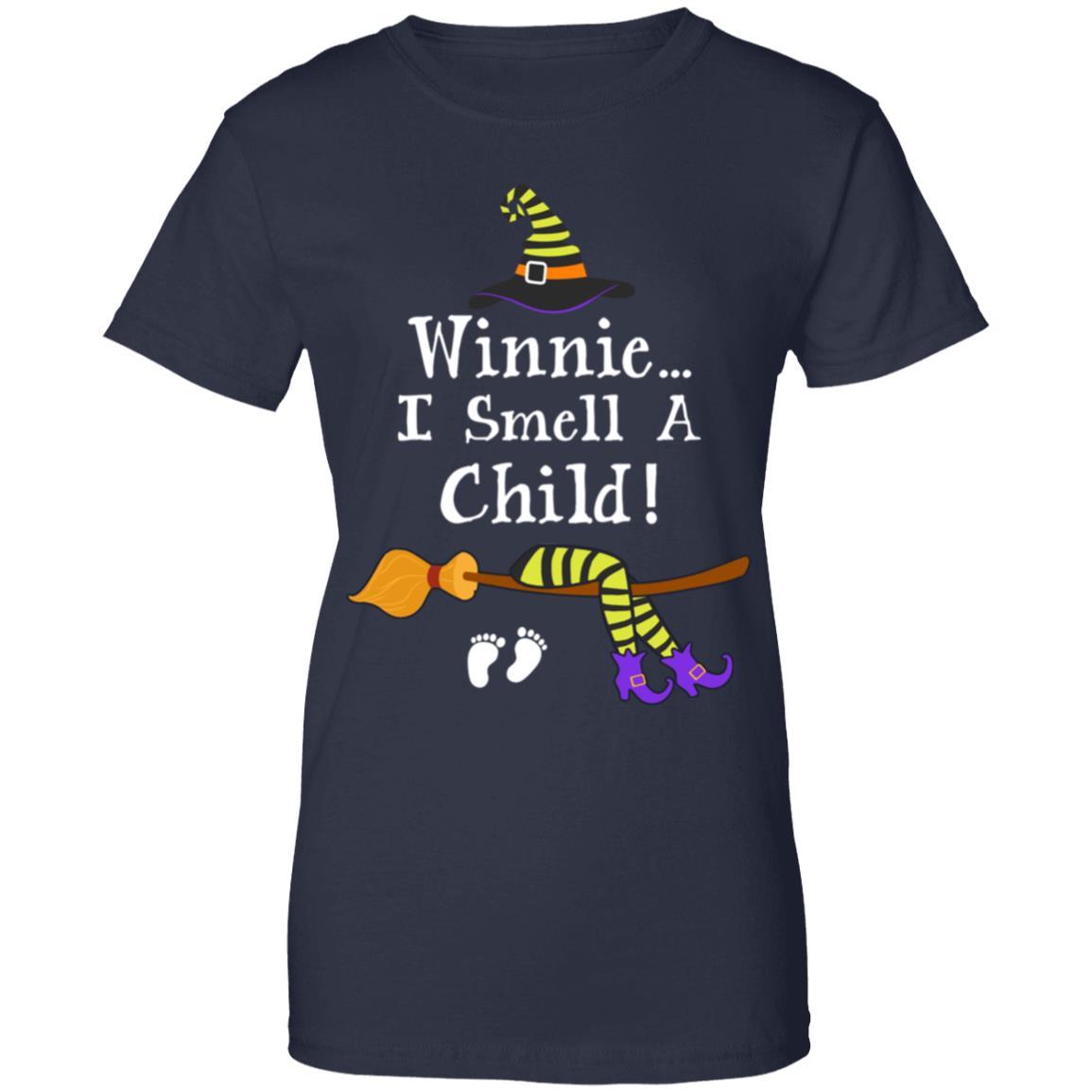 I Smell A Child Pregnancy Halloween Costumes For Women-T-Shirt & Tank Top-Women's T-Shirt-Navy