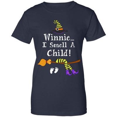 I Smell A Child Pregnancy Halloween Costumes For Women-T-Shirt & Tank Top-Women's T-Shirt-Navy