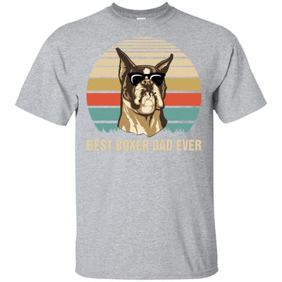 Vintage Boxer Dad Gifts Best Boxer Dad Ever-T-Shirt & Hoodie-Classic T-Shirt-Sport Grey