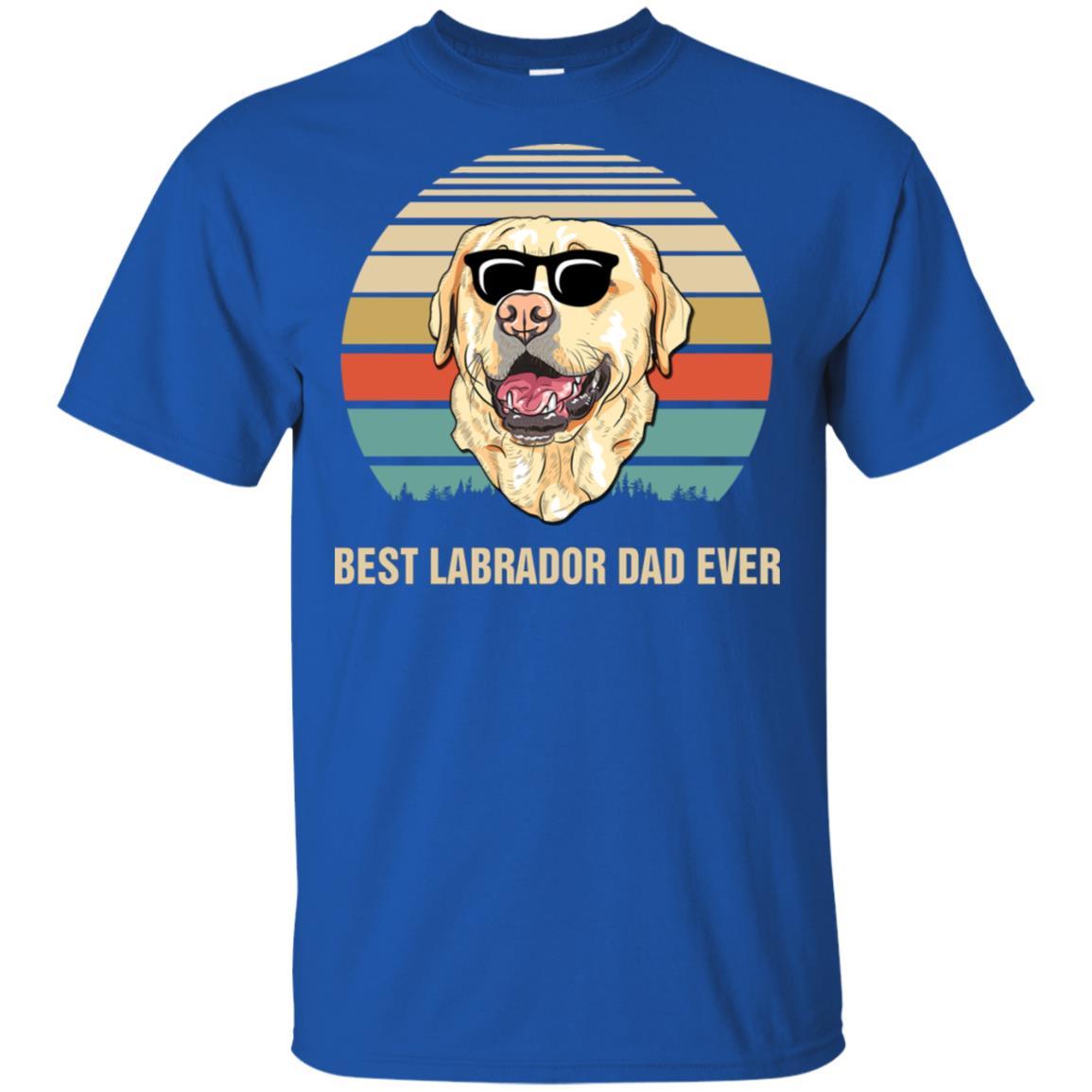 Vintage Labrador Dad Gifts Best Labrador Dad Ever-T-Shirt & Hoodie-Classic T-Shirt-Royal