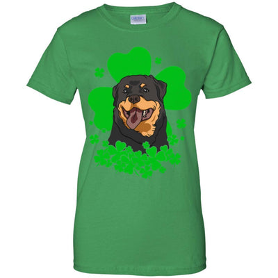 Rottweiler St. Patrick's Day Clovers-T-Shirt & Hoodie-Women's T-Shirt-Irish Green