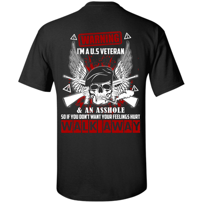 I'm A U.S Veteran And An A**hole-T-Shirt & Hoodie-Classic T-Shirt-Black