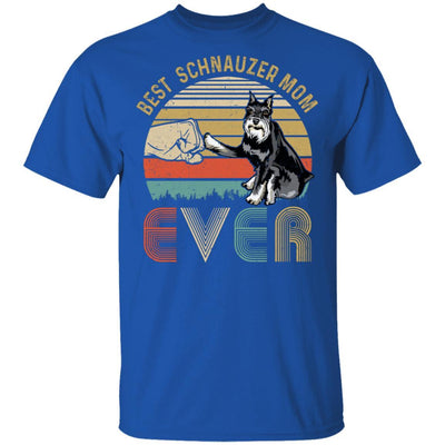 Vintage Best Schnauzer Mom Ever Bump Fit Funny Mom Gifts-T-Shirt & Hoodie-Classic T-Shirt-Royal