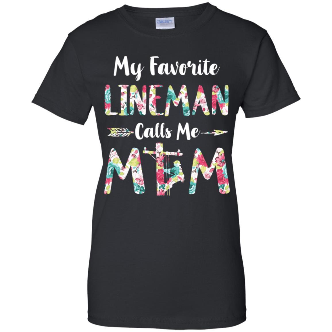 Floral My Favorite Lineman Calls Me Mom Mothers Day Gift