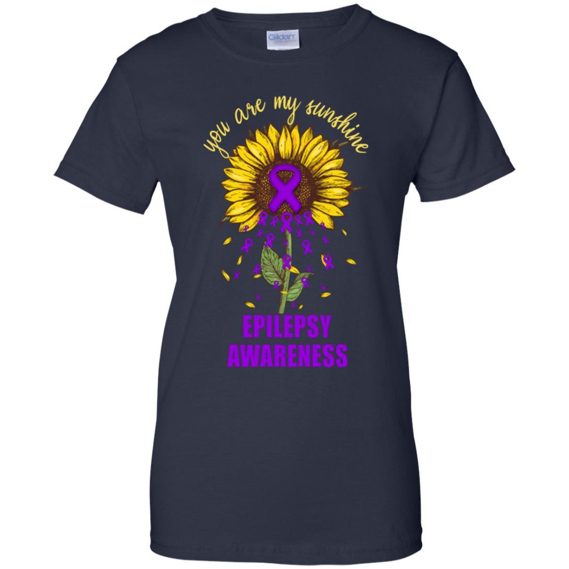 You Are My Sunshine Epilepsy Awareness-T-Shirt & Hoodie-Women's T-Shirt-Navy
