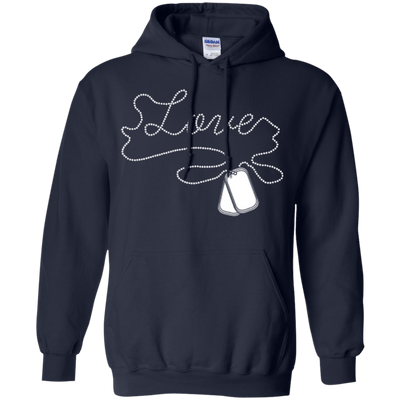 I'm A Soldier Love Military-T-Shirt & Hoodie-Pullover Hoodie-Navy