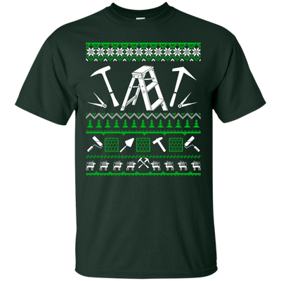Roofer Christmas Sweater-T-Shirt & Hoodie-Classic T-Shirt-Forest Green