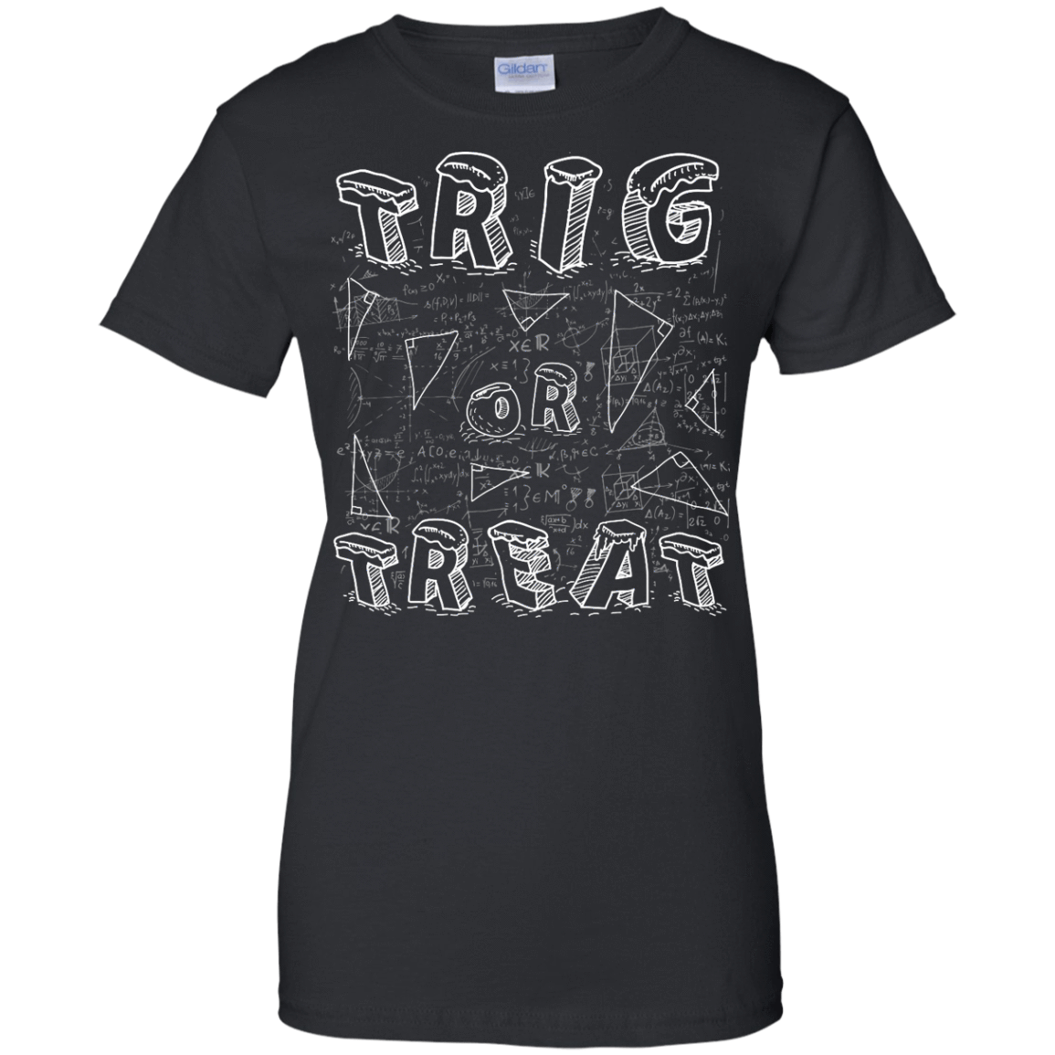 Trig Or Treat Math-T-Shirt & Hoodie-Women's T-Shirt-Black