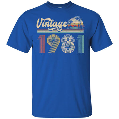 40th Birthday Gift Vintage 1981 Classic-T-Shirt & Hoodie-Classic T-Shirt-Royal