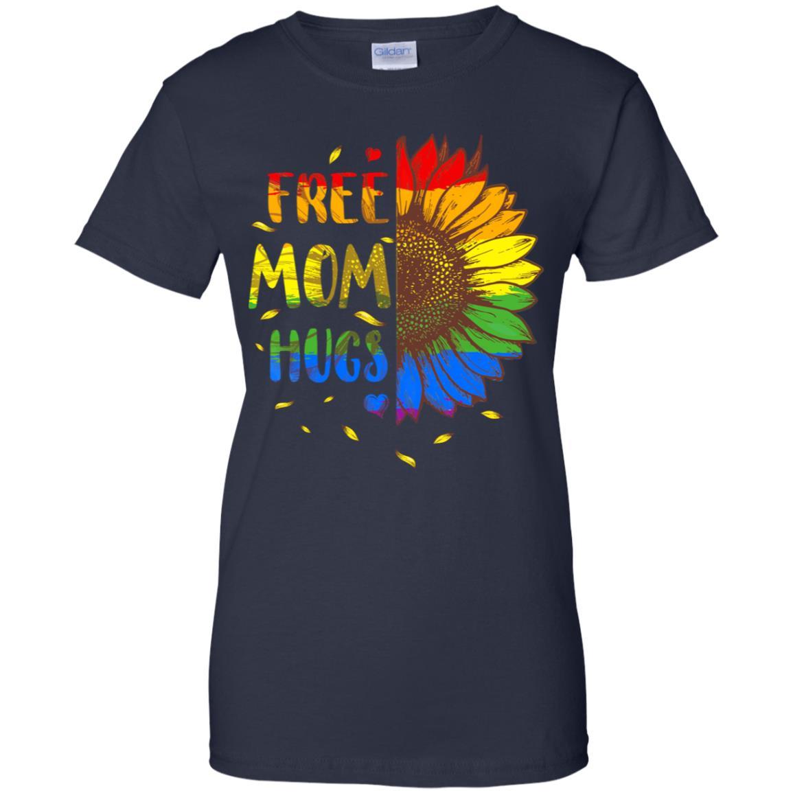 Free Mom Hugs-T-Shirt & Tank Top-Women's T-Shirt-Navy