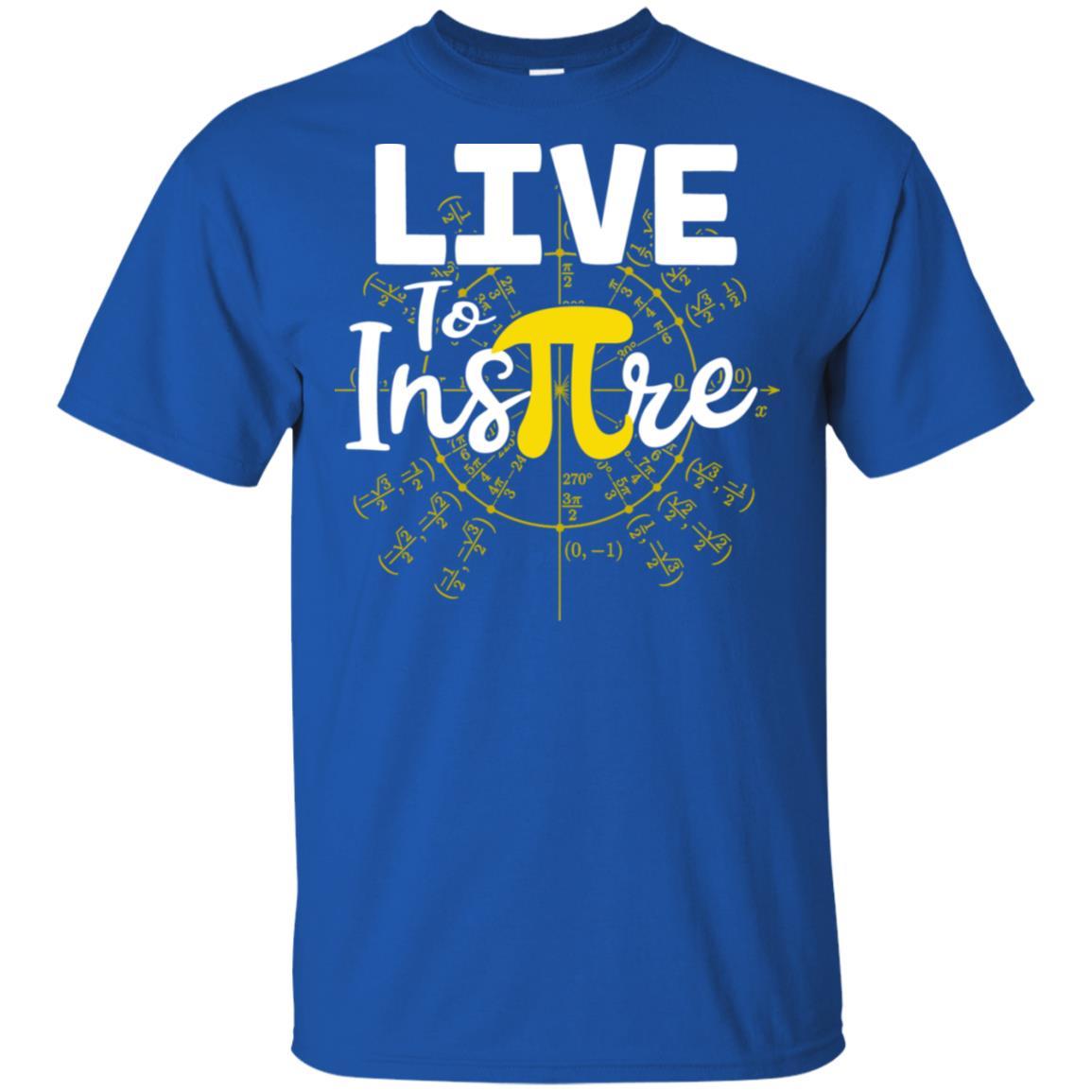 Live To Inspire Pi Day Gift For Student Teacher-T-Shirt & Hoodie-Classic T-Shirt-Royal