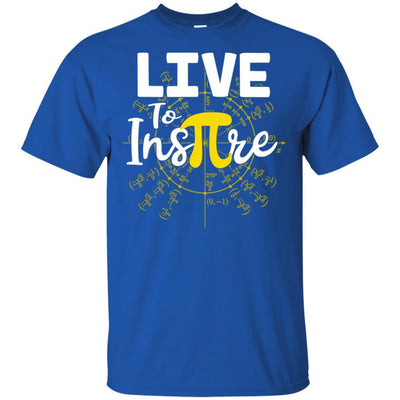 Live To Inspire Pi Day Gift For Student Teacher-T-Shirt & Hoodie-Classic T-Shirt-Royal