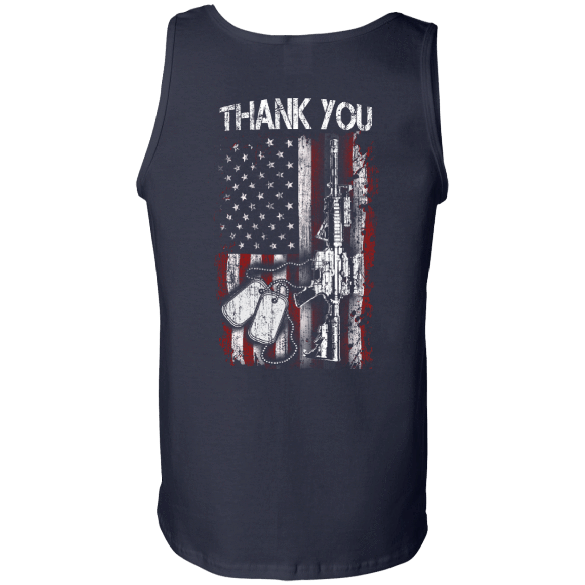 THANK YOU-T-Shirt & Hoodie-Unisex Tank-Navy