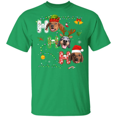 Christmas Ho Ho Ho Dachshund Lover Funny Xmas Gift-T-Shirt & Sweatshirt-Classic T-Shirt-Irish Green