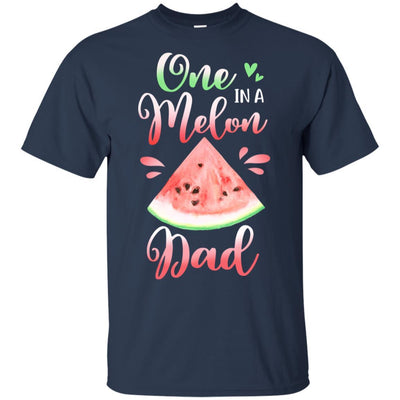 One In A Melon Dad Watermelon Birthday Fathers Day-T-Shirt & Hoodie-Classic T-Shirt-Navy