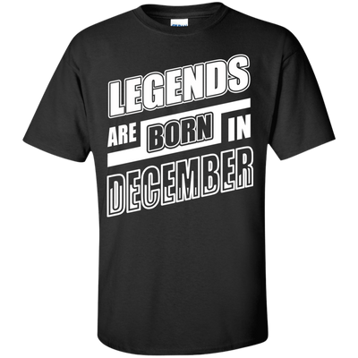 Legends are born in DECEMBER-T-Shirt & Hoodie-Classic T-Shirt-Black