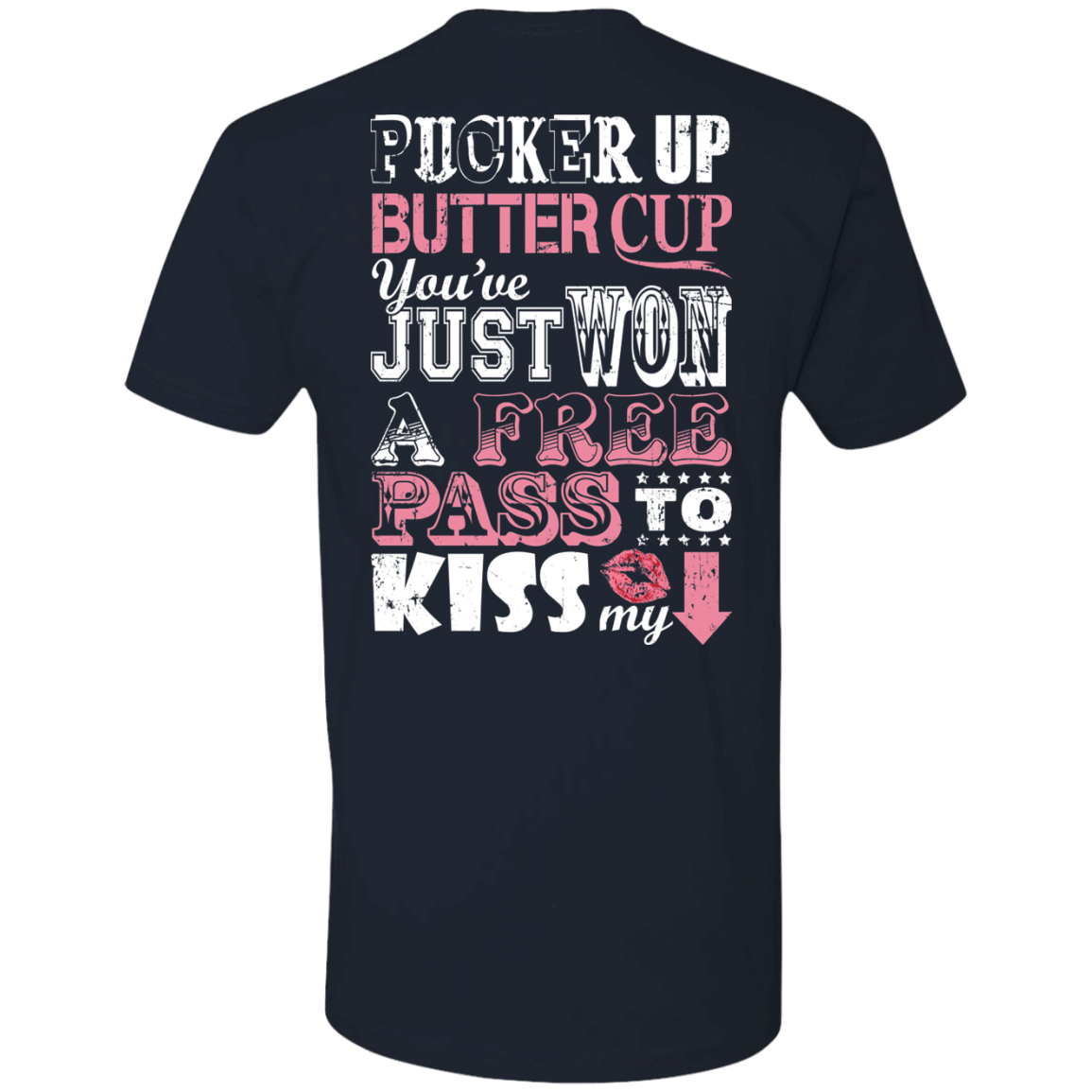 PUCKER UP BUTTER CUP-T-Shirt & Hoodie-Premium T-Shirt-Midnight Navy