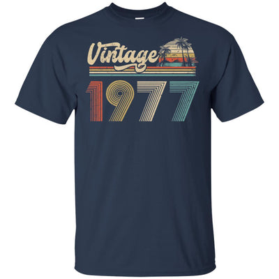 44th Birthday Gift Vintage 1977 Classic-T-Shirt & Hoodie-Classic T-Shirt-Navy