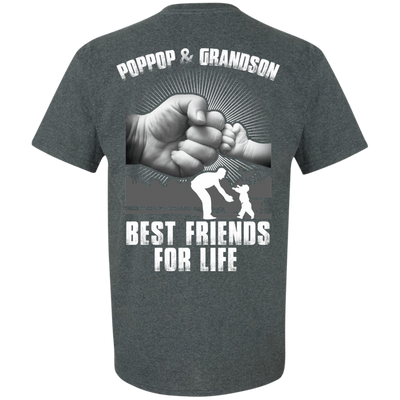 Poppop And Grandson Best Friends For Life-T-Shirt & Hoodie-Classic T-Shirt-Dark Heather