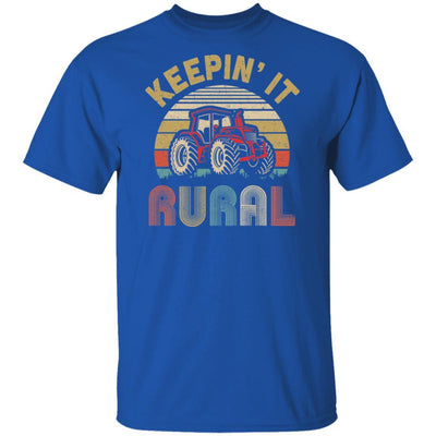Keepin' It Rural Vintage Farming Tractor Farmer-T-Shirt & Hoodie-Classic T-Shirt-Royal