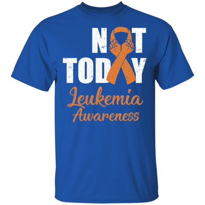 Support Leukemia Awareness Green Ribbon Not Today-T-Shirt & Hoodie-Classic T-Shirt-Royal