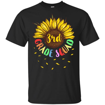 Sunflower 3rd Grade Squad First Grade Teacher Youth-Youth Shirt-Youth T-Shirt-Black