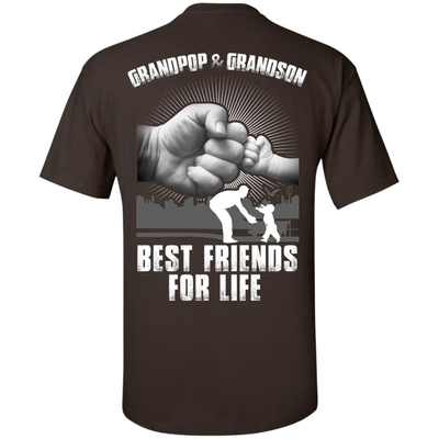 Grandpop And Grandson Best Friends For Life-T-Shirt & Hoodie-Classic T-Shirt-Dark Chocolate