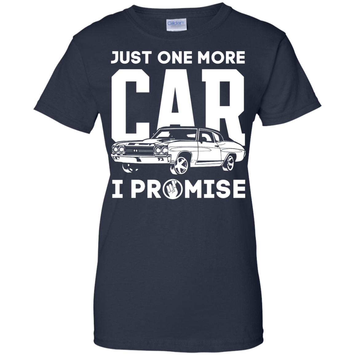 Just One More Car I Promise-T-Shirt & Hoodie-Women's T-Shirt-Navy