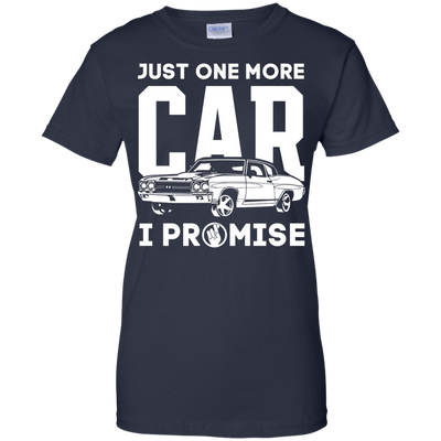 Just One More Car I Promise-T-Shirt & Hoodie-Women's T-Shirt-Navy