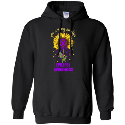 You Are My Sunshine Epilepsy Awareness-T-Shirt & Hoodie-Pullover Hoodie-Black