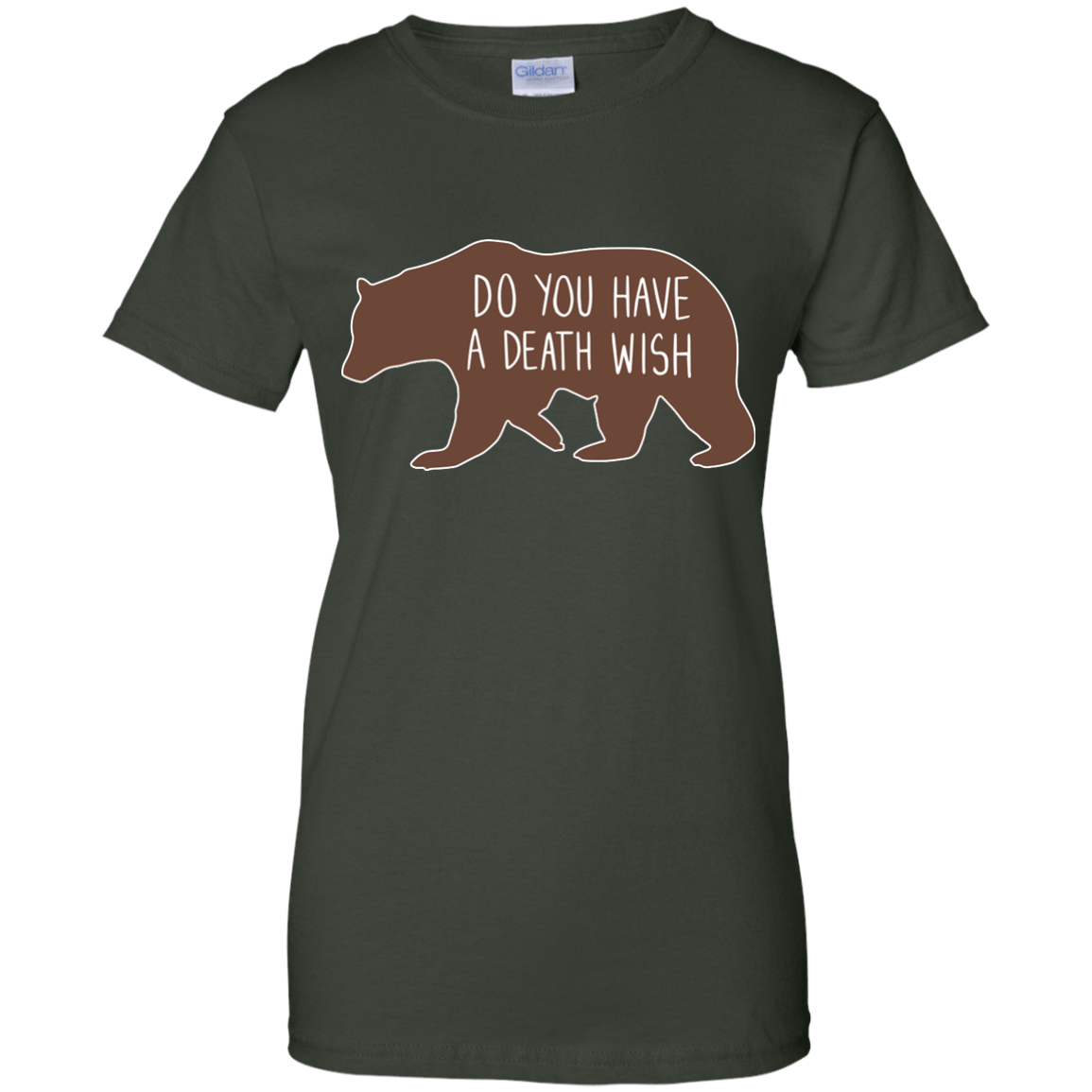 Proper way to pet a Bear lover-T-Shirt & Hoodie-Women's T-Shirt-Forest Green